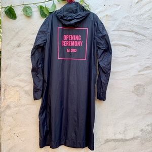 Opening Ceremony Nylon Trench Coat M Blue Pink